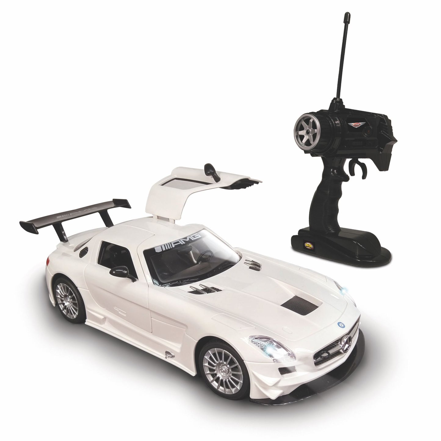 NKOK Luxe 1:15 Radio Controlled Mercedes-Benz SLS AMG GT3 (RC) - Colors Vary (Grey/White)