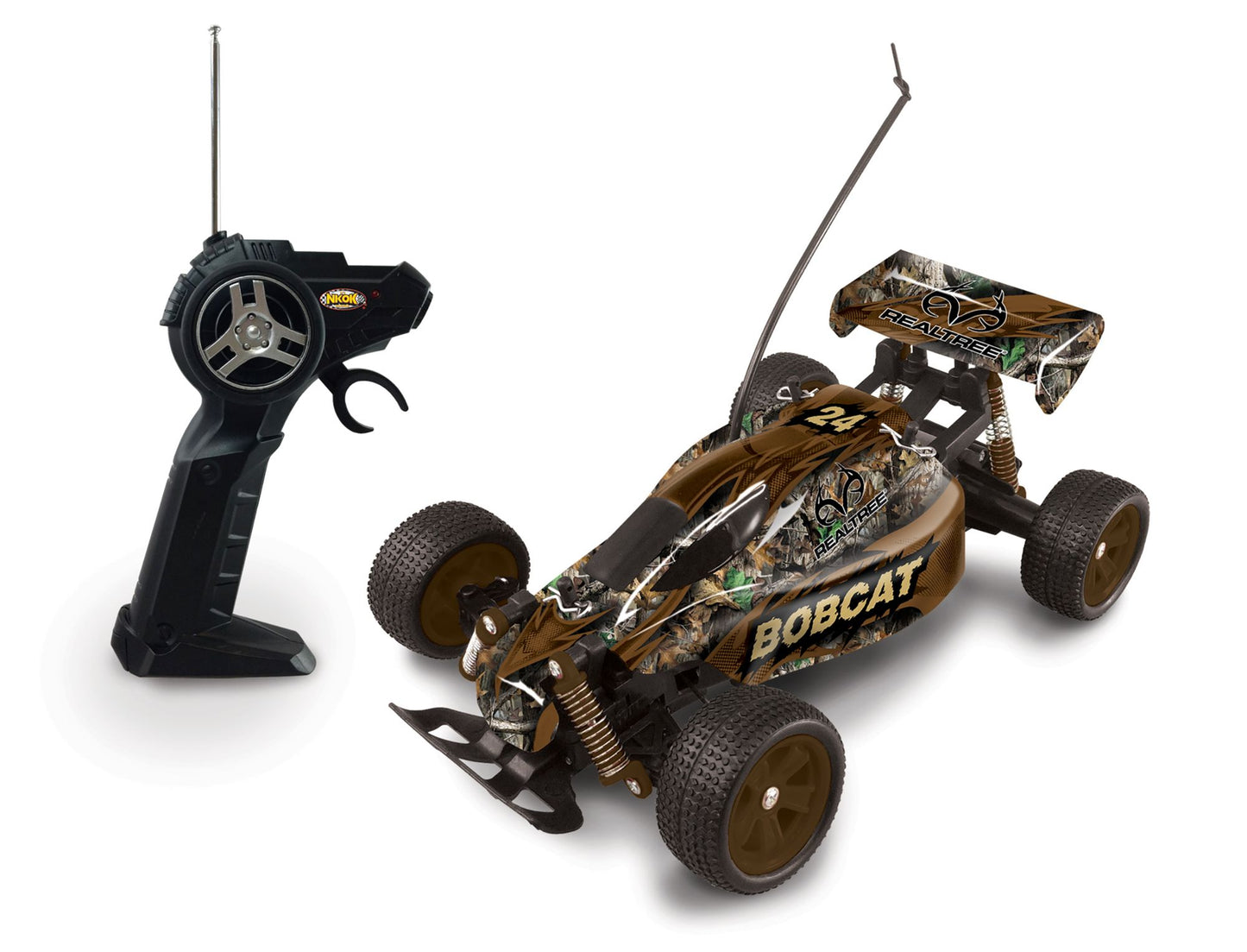 NKOK 1:16 Scale RealTree RC BobCat Remote Control Toy - Colors Vary