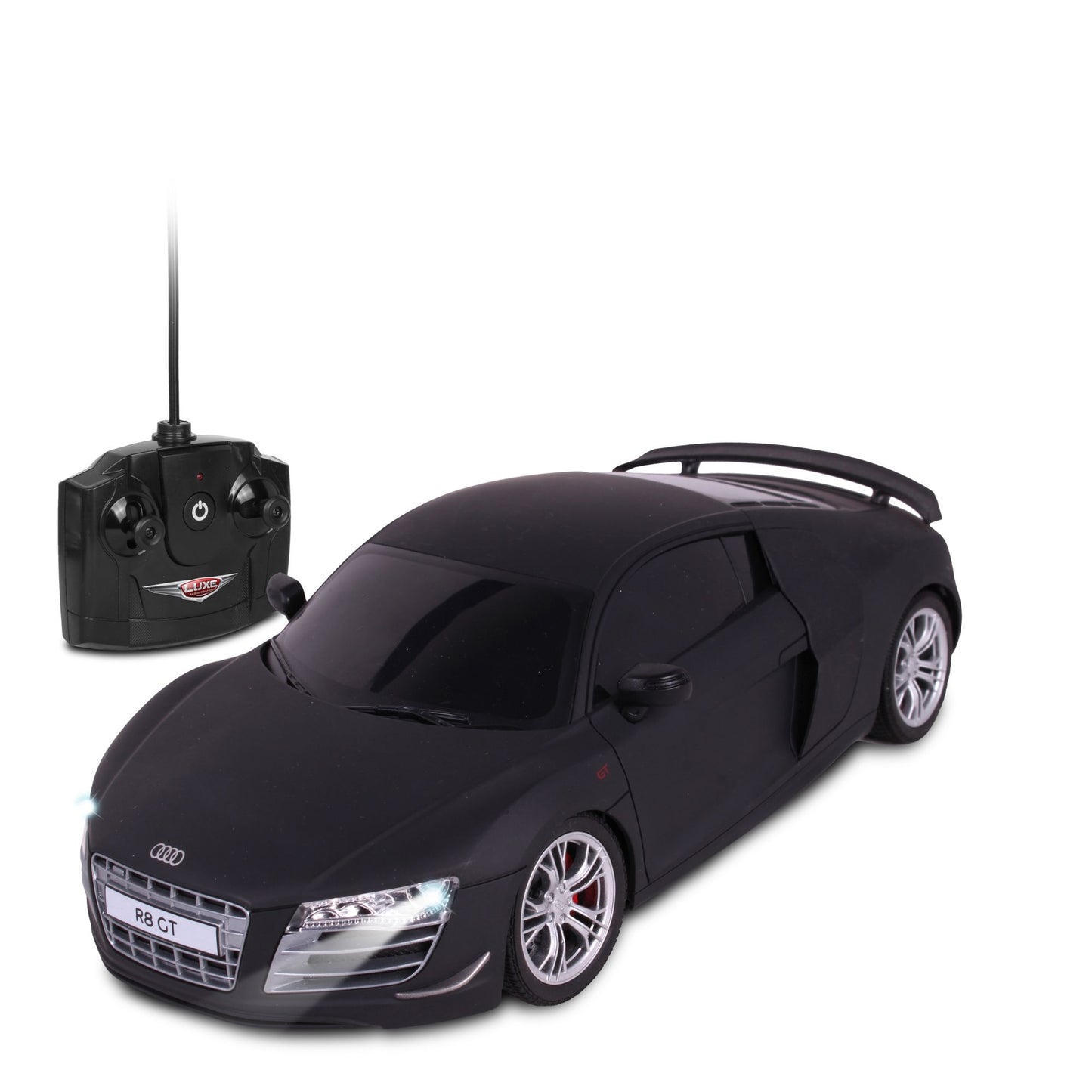 NKOK Luxe 1:18 Scale Radio Controlled Audi R8 GT (RC) - Colors Vary (Silver/Black)