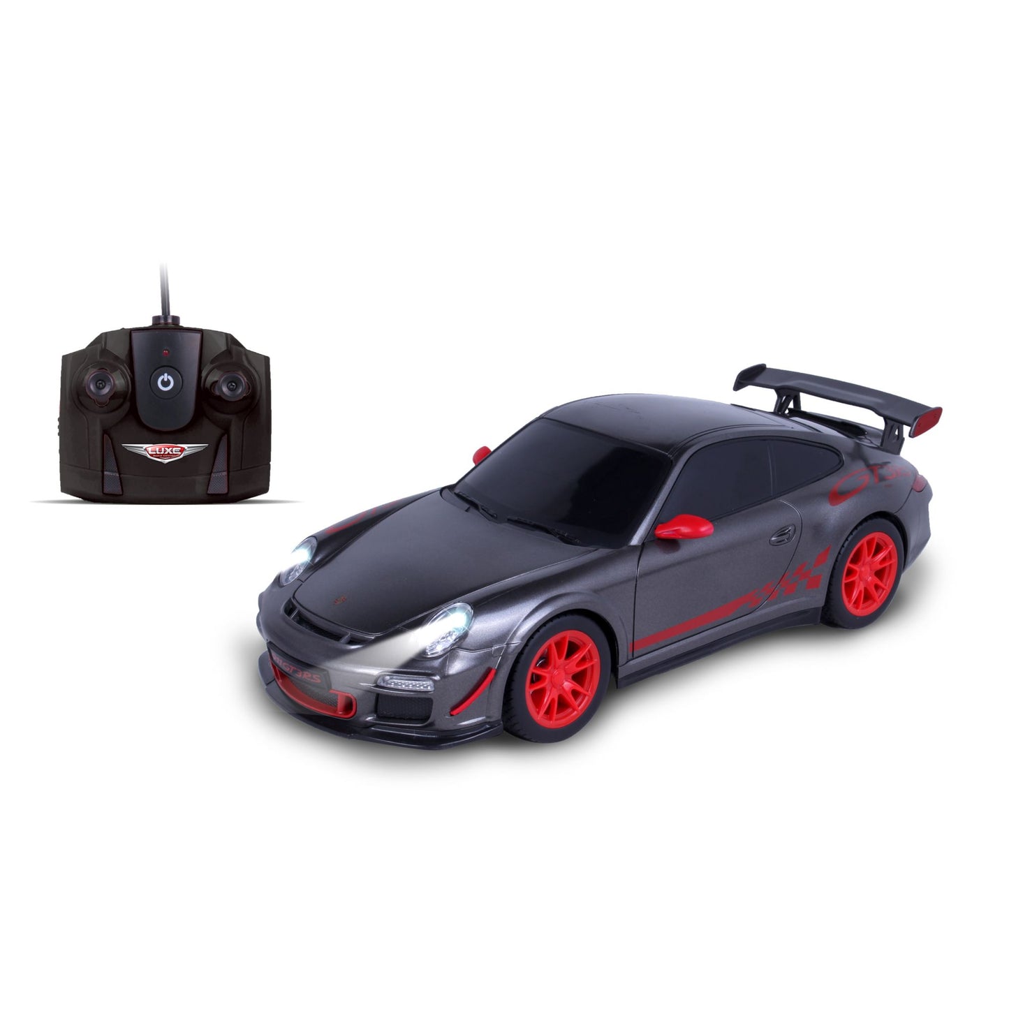 NKOK Luxe 1:24 Scale Radio Controlled Porsche 911 GT3 RS (RC) - Colors Vary (Blue/Grey)