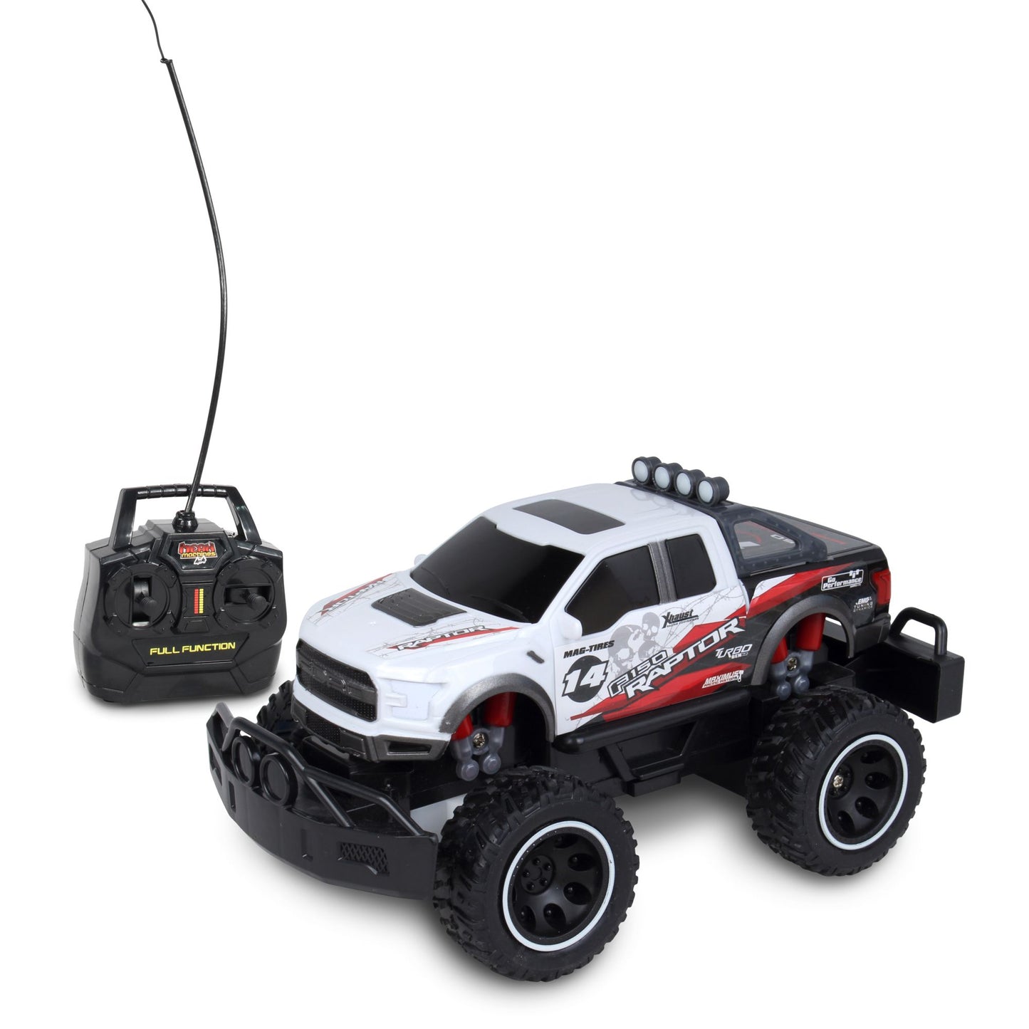 Mean Machines 1:24 Scale Radio Controlled 2017 Ford F-150 Raptor (RC) - Colors Vary (Orange/White)