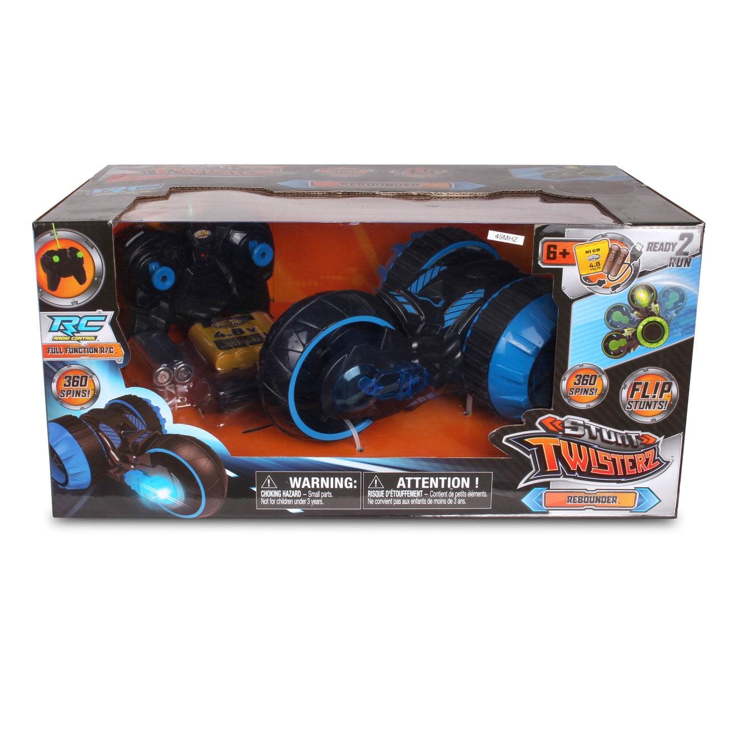 NKOK Stunt Twisterz RC Rebounder Remote Control Toy - Colors Vary
