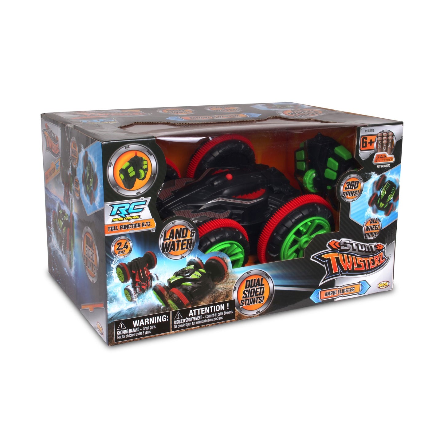 NKOK Stunt Twisterz RC Amphi-Flipster Remote Control Toy