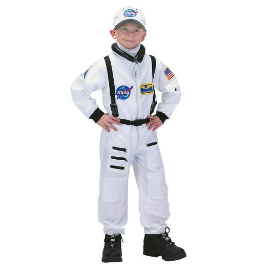 NASA Jr. Astronaut Suit White Toddler/Child Costume: Size Toddler (2-3)