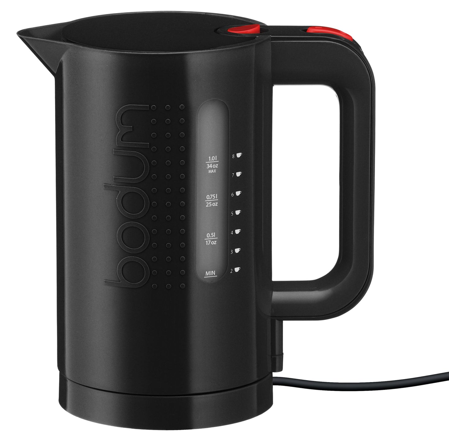 Bistro 34 oz./8C Electric Water Kettle - Black