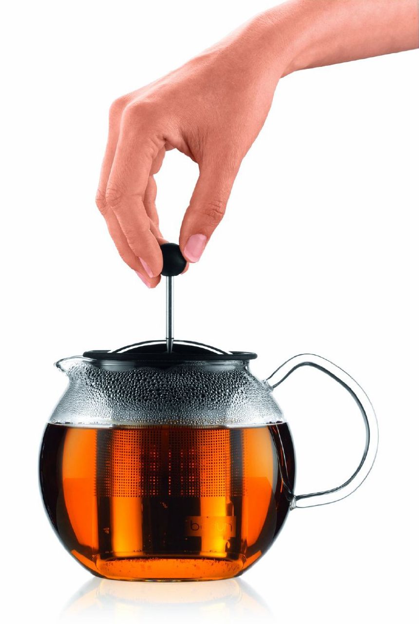 Assam Tea Press with Stainless Steel Filter, 34 oz.