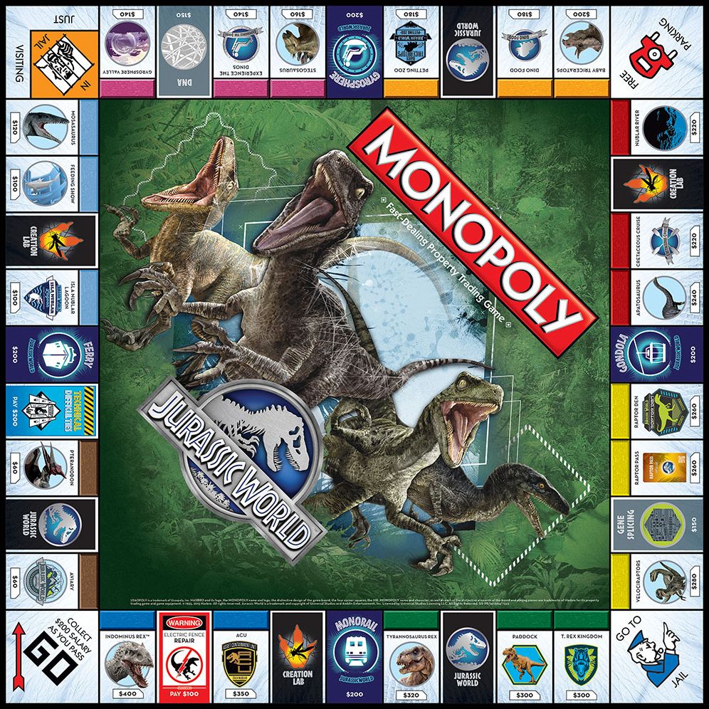 MONOPOLY Jurassic World Edition