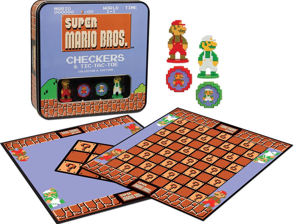 Super Mario Bros. Checkers & Tic-Tac-Toe Collector's Edition