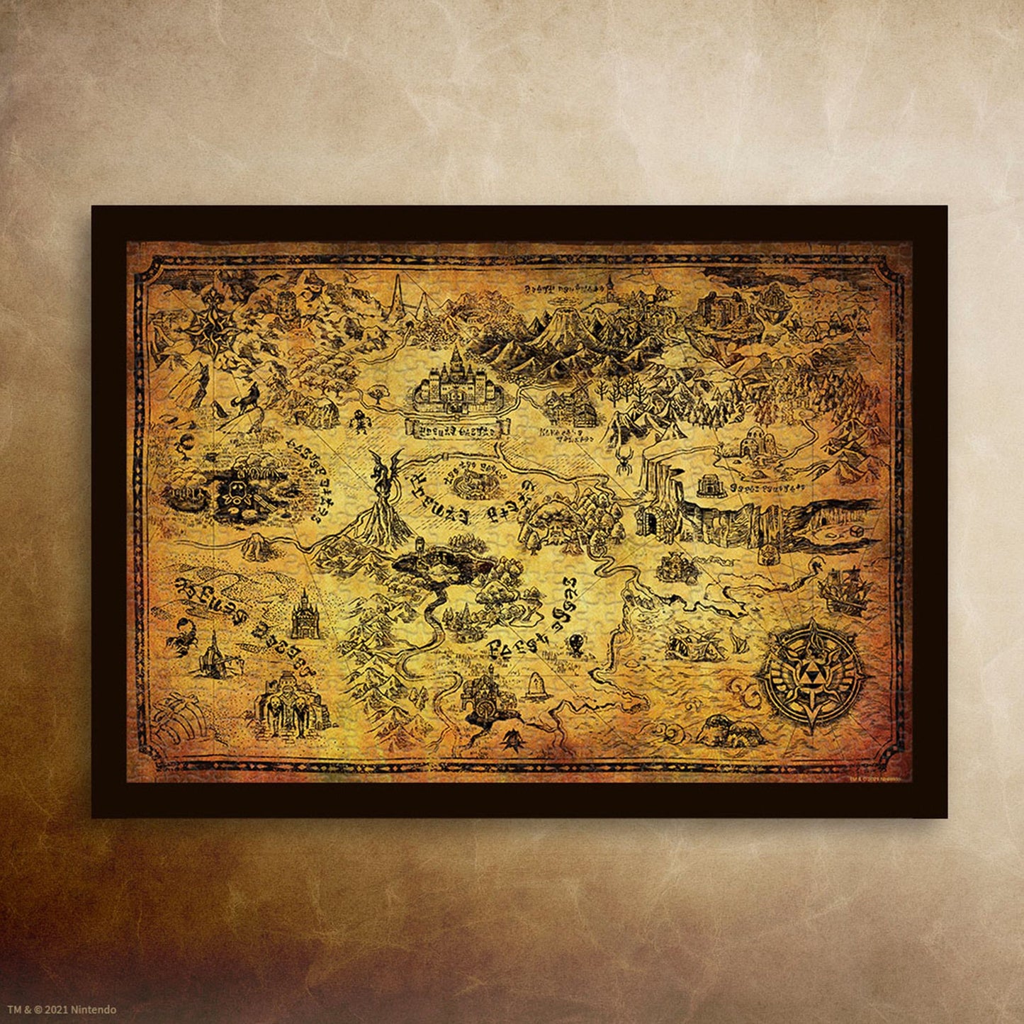 The Legend of Zelda "Hyrule Map" 1000-Piece Puzzle