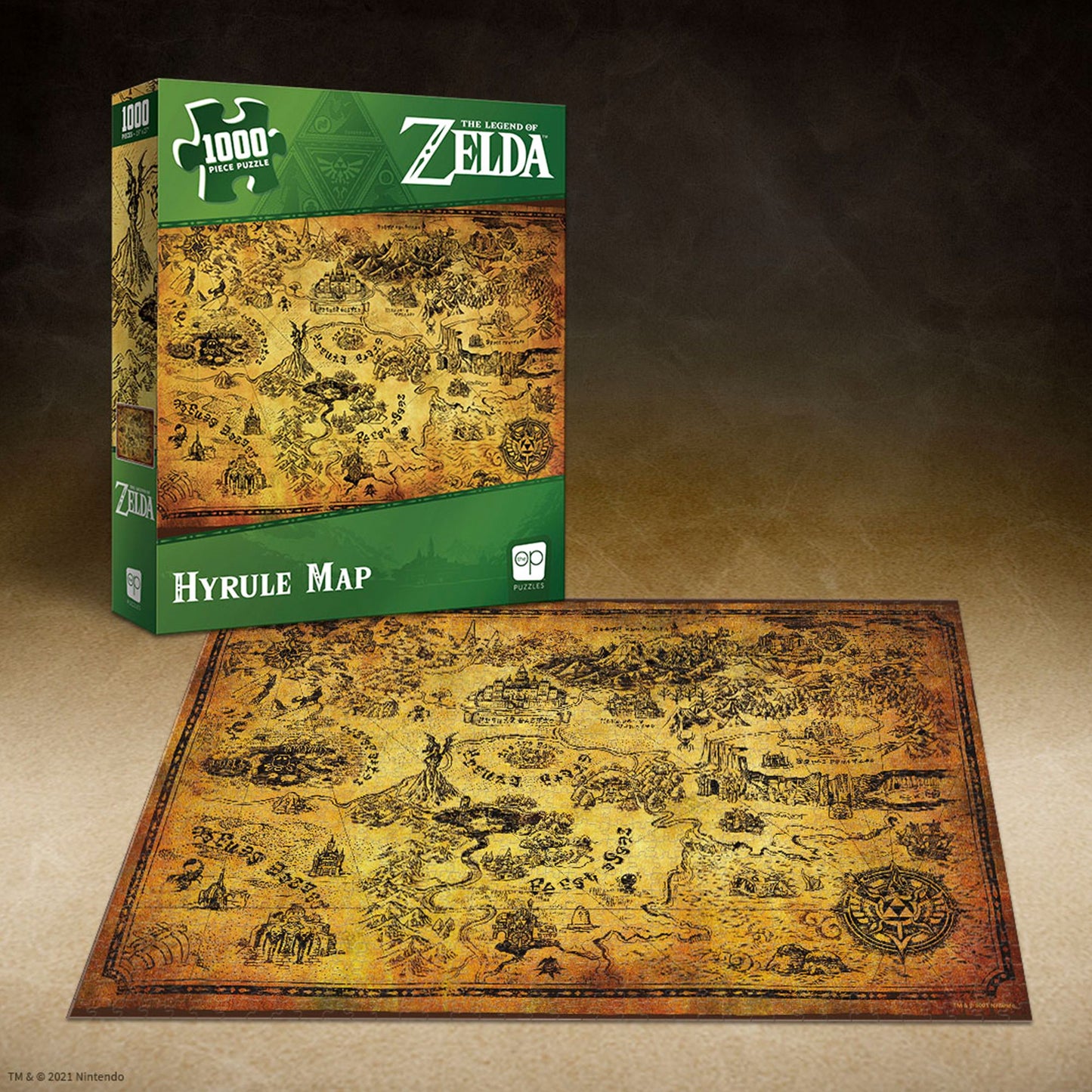 The Legend of Zelda "Hyrule Map" 1000-Piece Puzzle