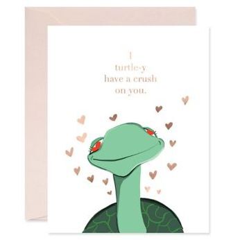 Turtle-y Crush Love Card
