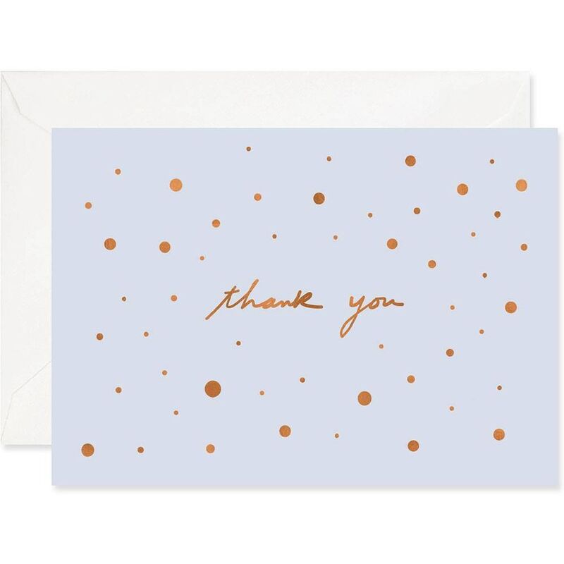 Copper Speckled Thank You Card Set