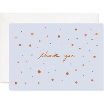 Copper Speckled Thank You Card Set