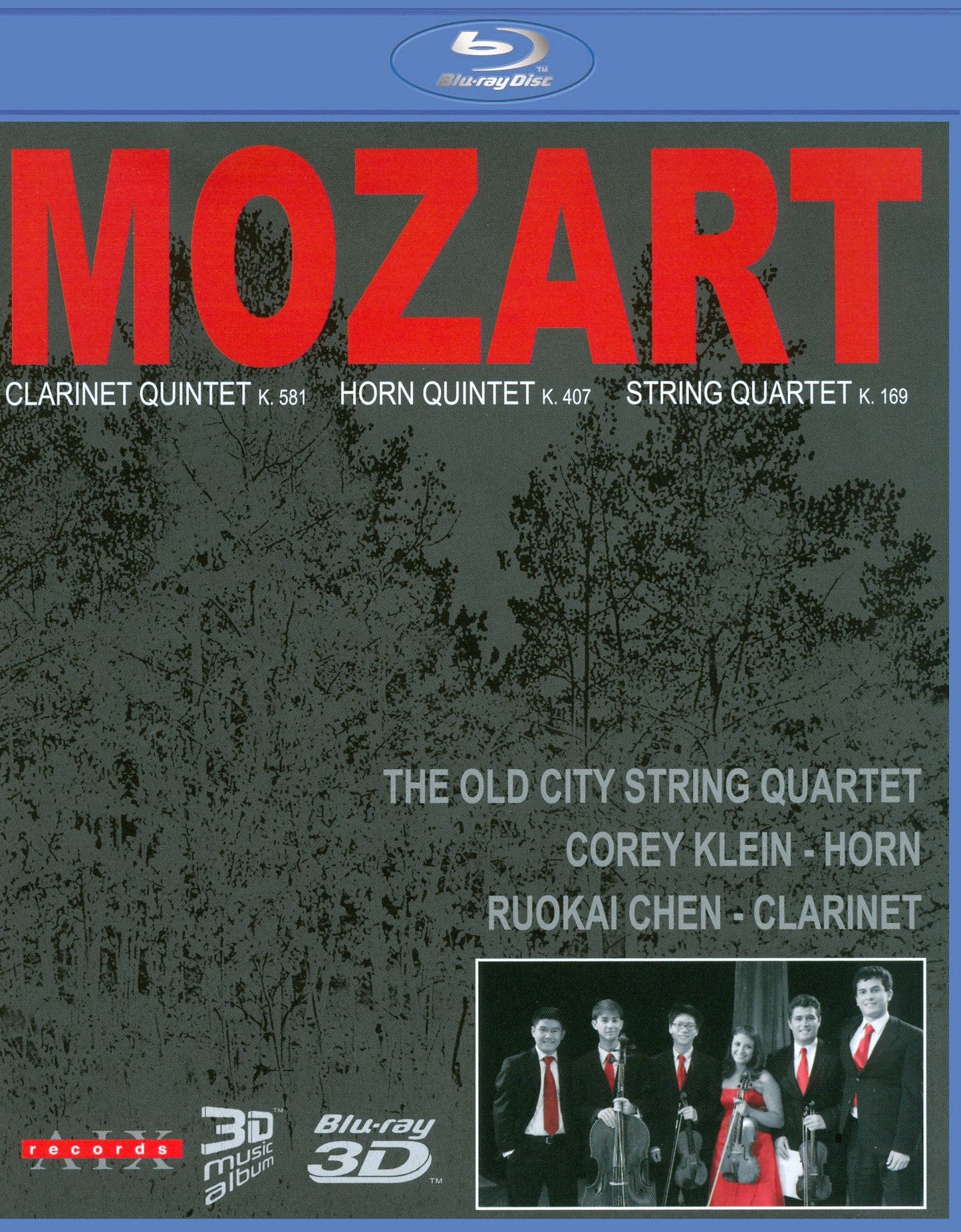The Old City String Quartet: Mozart - Clarinet Quartet/Horn Quartet/String Quartet [3D] [Blu-ray]