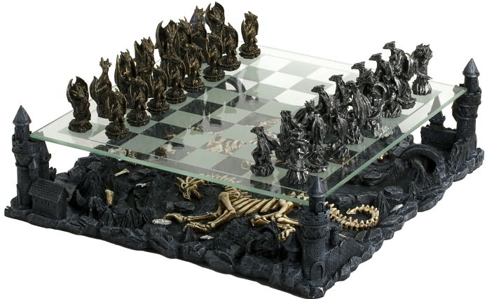 CHH 2127C 3D Chess Set - Dragon