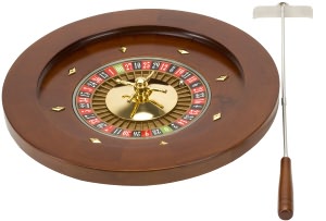 Deluxe 16 Inch Wooden Roulette with Rake