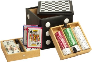 Deluxe Dice Box Game 6.75 Inch Cube