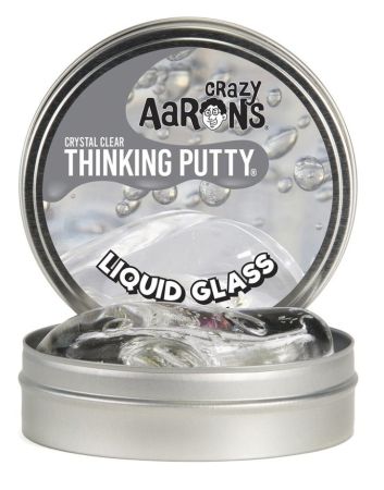 Crazy Aaron's Crystal Clear- Liquid Glass 4" Large Thinking Putty