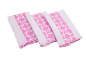 Zenoff Products MyBrest Friend Extra Large Burp Cloth, 3 Pack Pink Marina