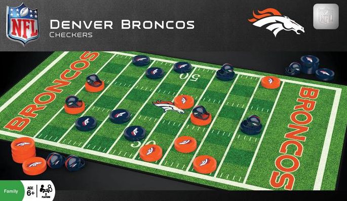 Masterpieces 41446 Denver Broncos Checkers Puzzle