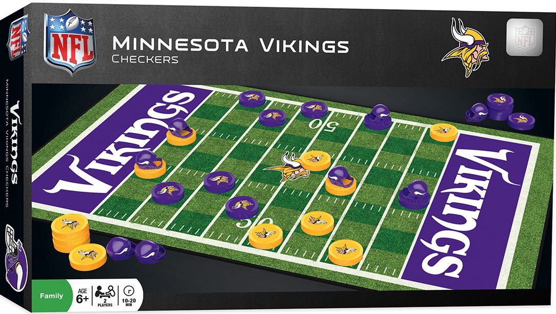 Masterpieces 41450 Minnesota Vikings Checkers Puzzle