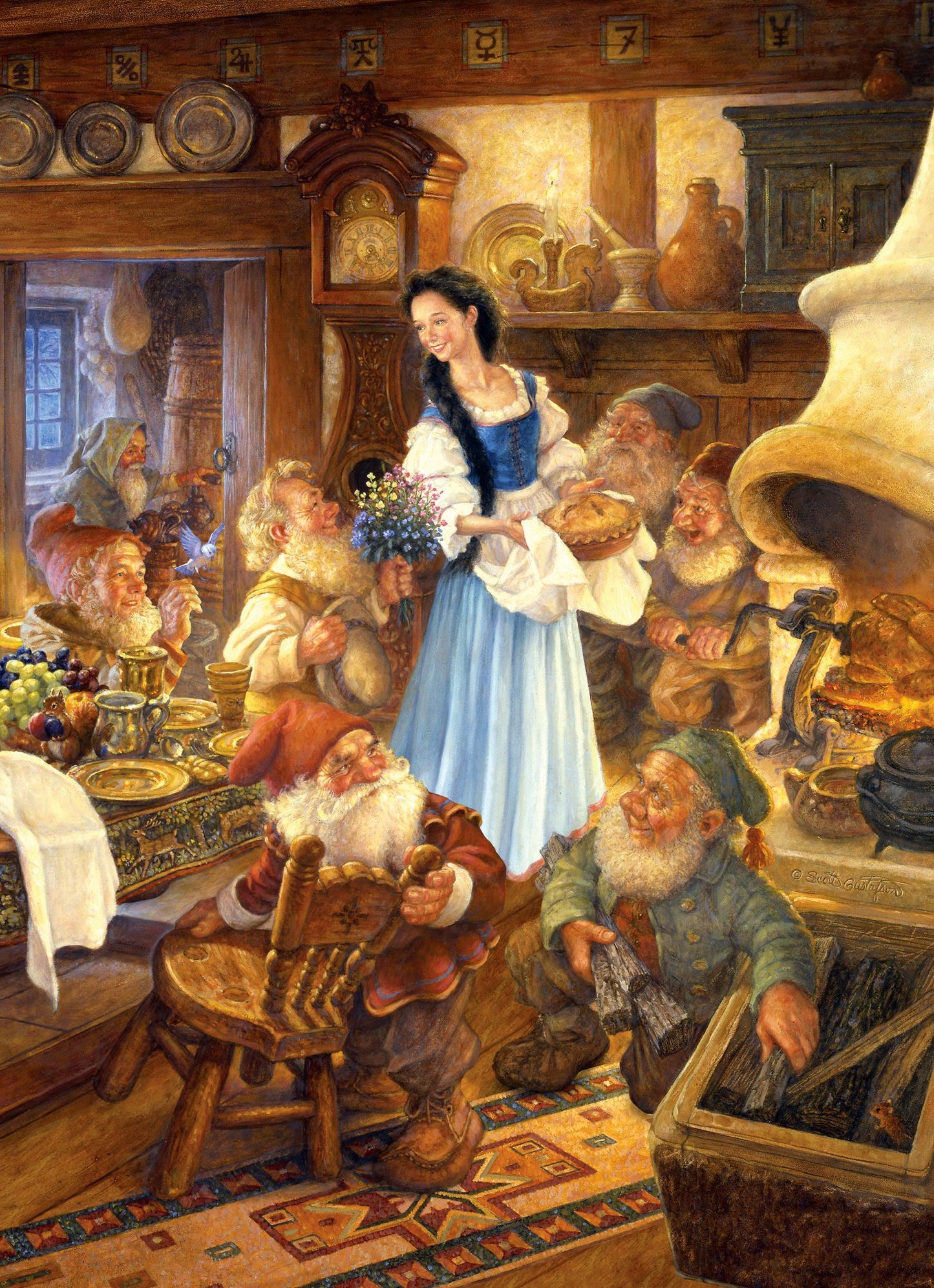 Snow White and the Seven Dwarfs - Book Box Puzzle