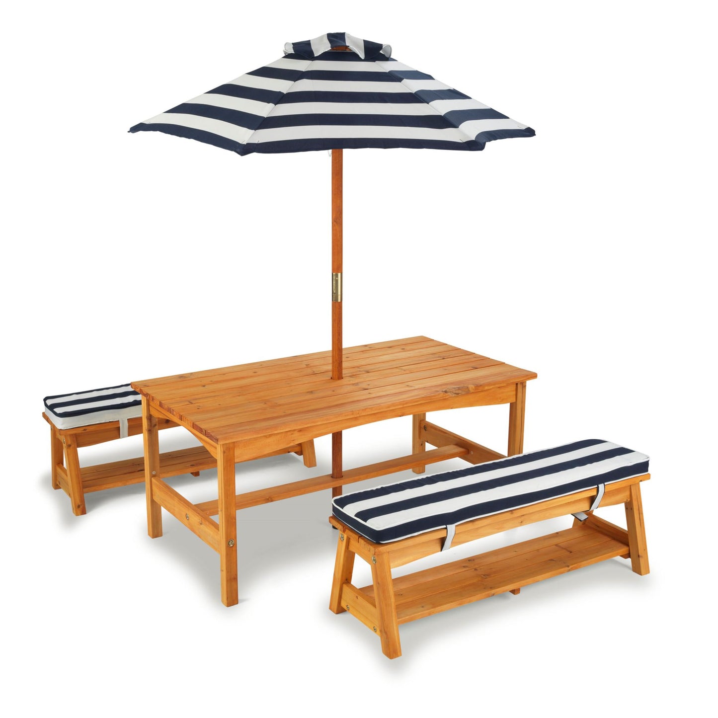 Kidkraft Outdoor Table & Bench Set w/ Cushions/Umbrella