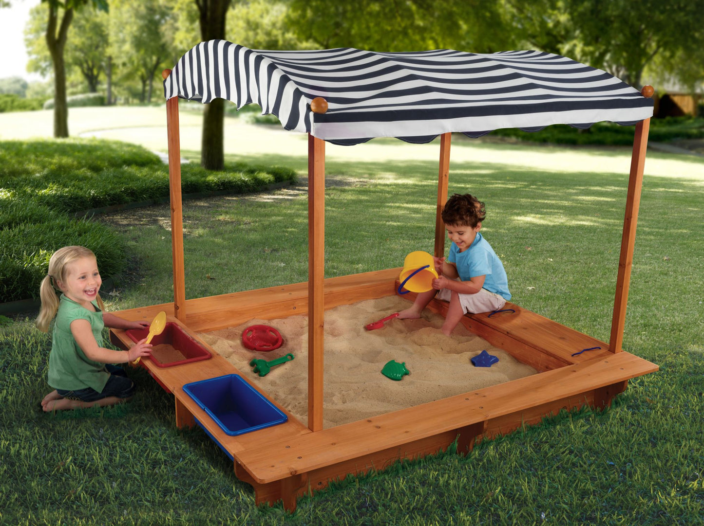 Kidkraft Kids Children Outdoor Sandbox with Canopy