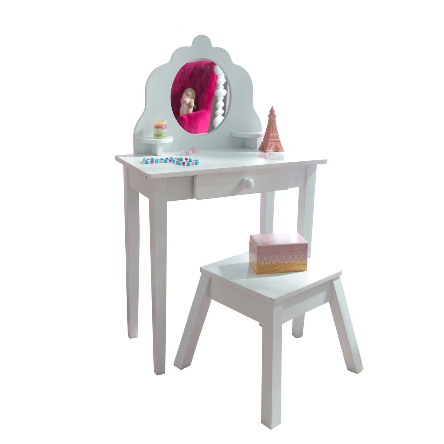 Medium Diva Vanity Table & Stool
