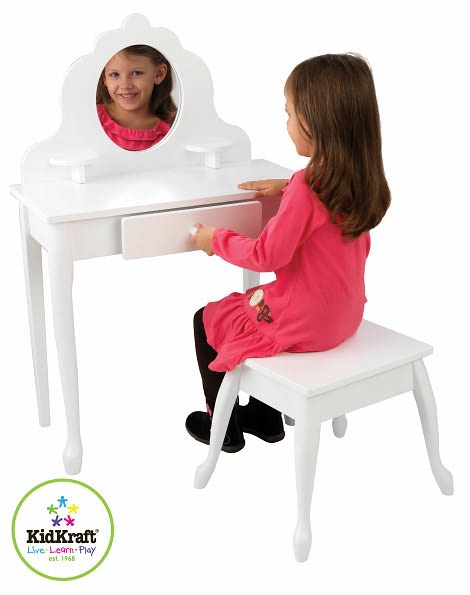 Medium Diva Vanity Table & Stool