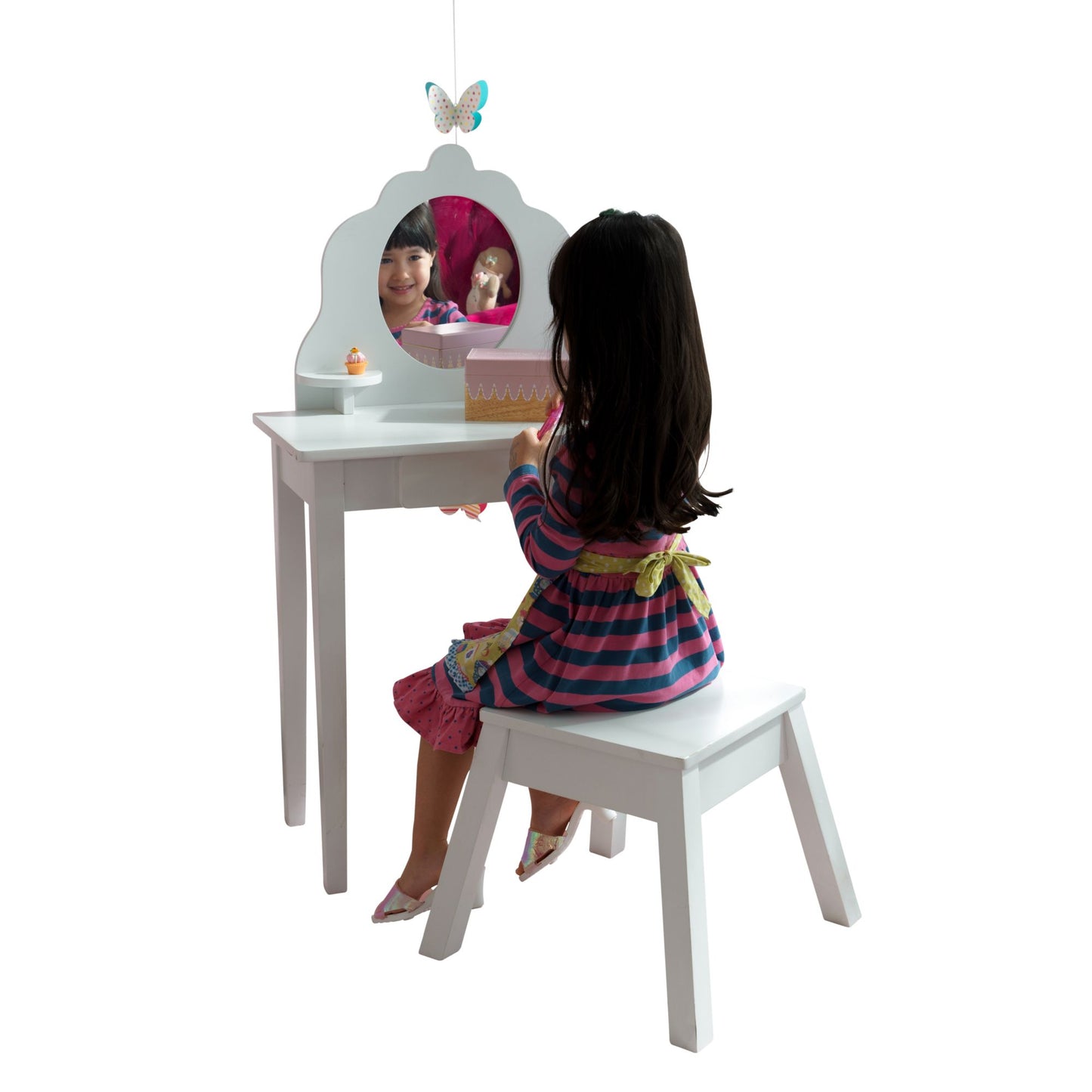 Medium Diva Vanity Table & Stool