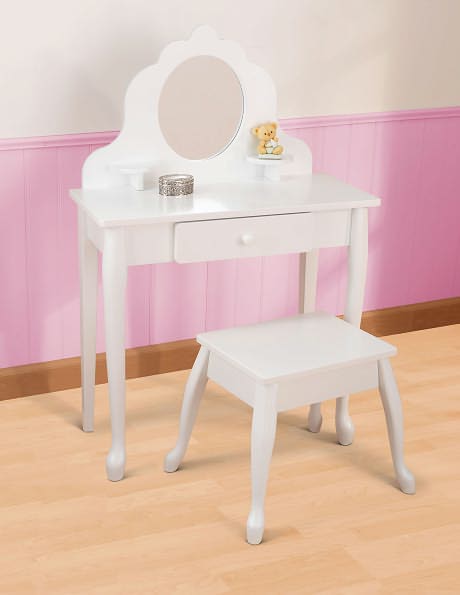 Medium Diva Vanity Table & Stool