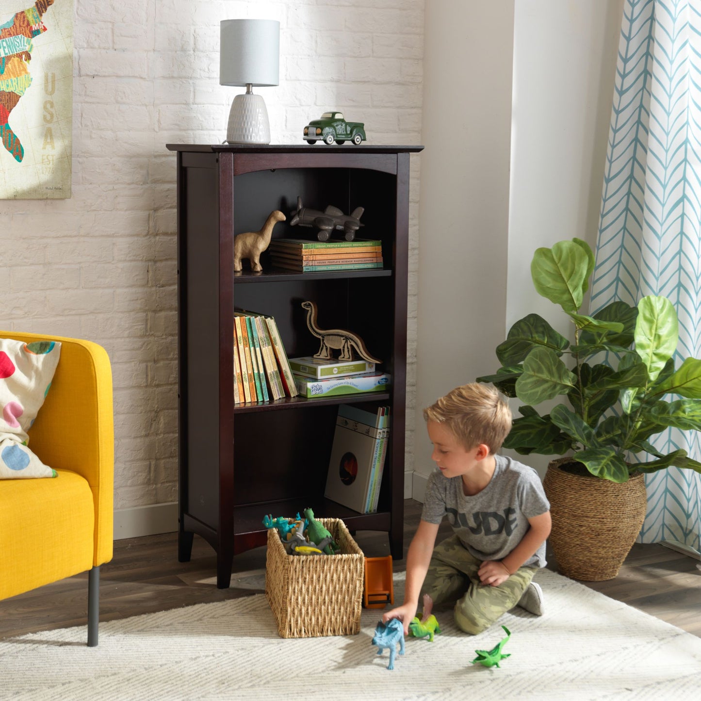 Avalon Tall Bookshelf- Espresso