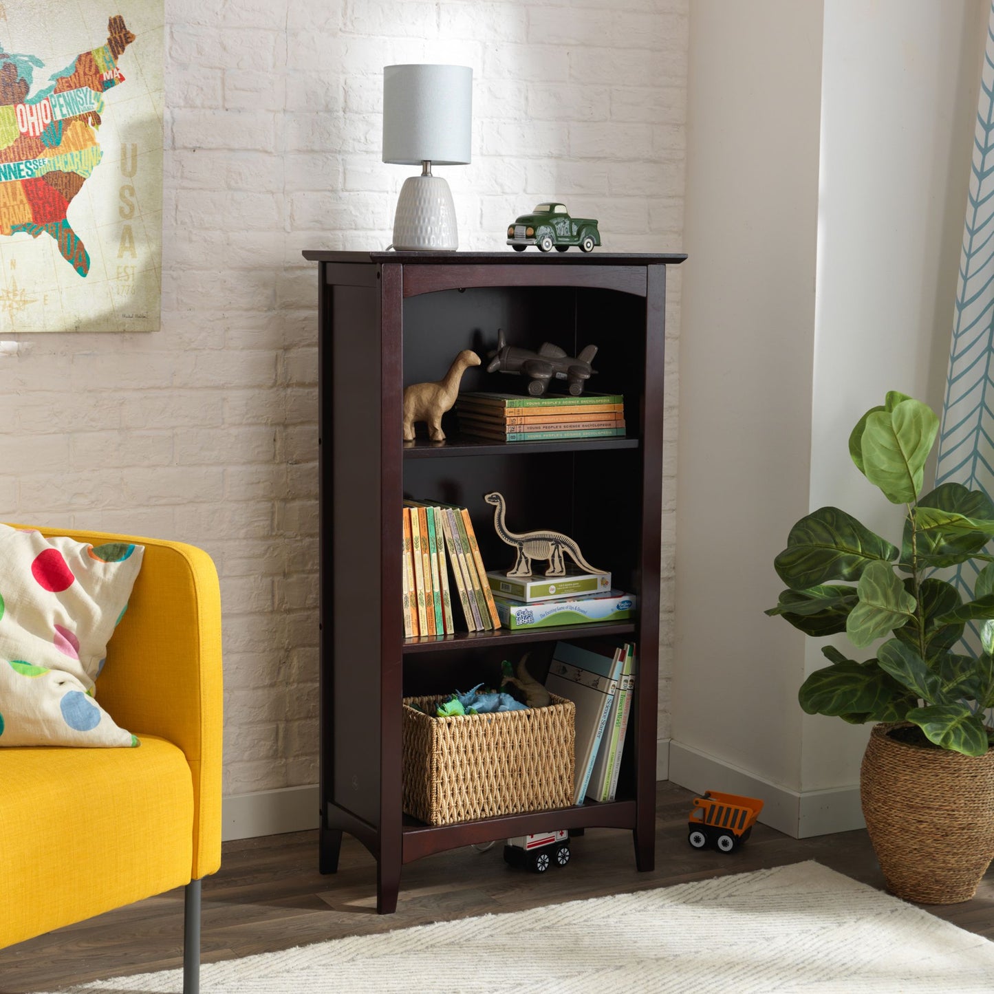 Avalon Tall Bookshelf- Espresso