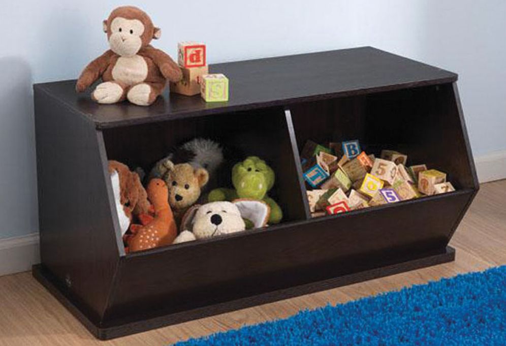 Double Storage Unit in Espresso