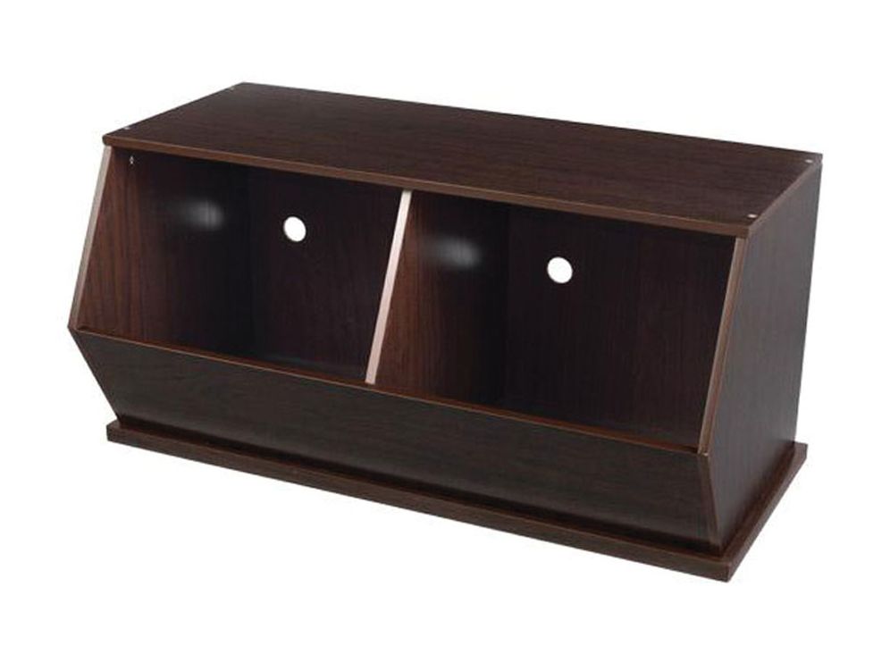 Double Storage Unit in Espresso