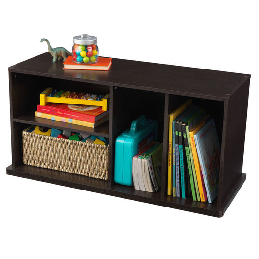 Storage Unit with Shelves in Espresso