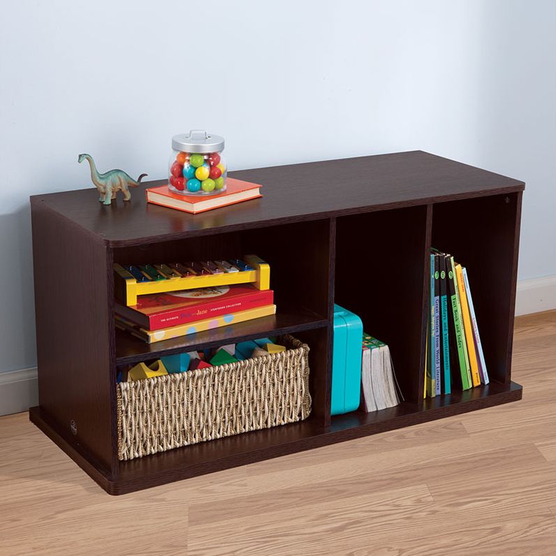 Storage Unit with Shelves in Espresso