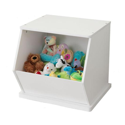 Storage Unit with Shelves in White