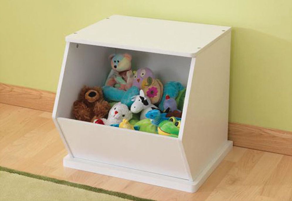 Storage Unit with Shelves in White