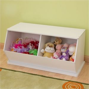 Double Storage Unit in White