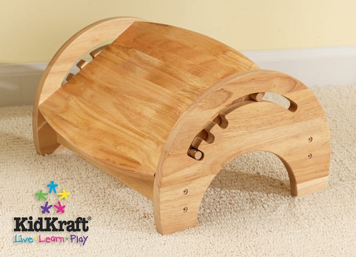 Adjustable Stool for Nursing - Natural