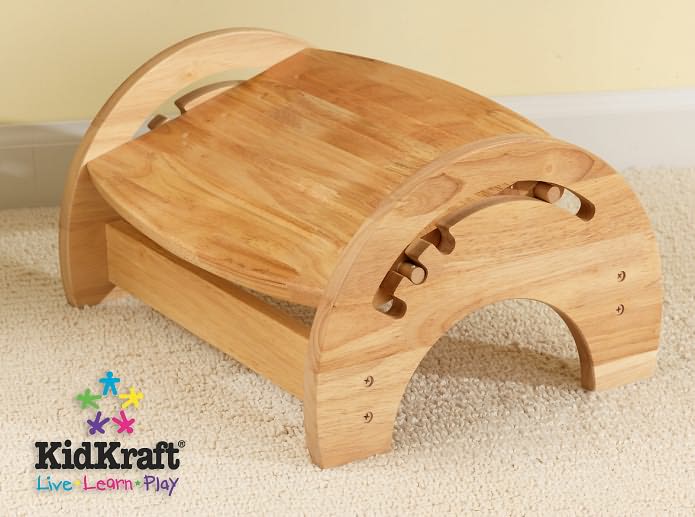 Adjustable Stool for Nursing - Natural