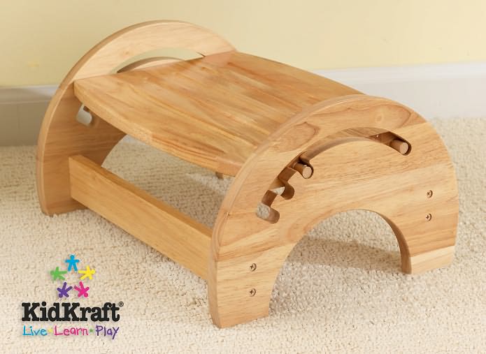Adjustable Stool for Nursing - Natural