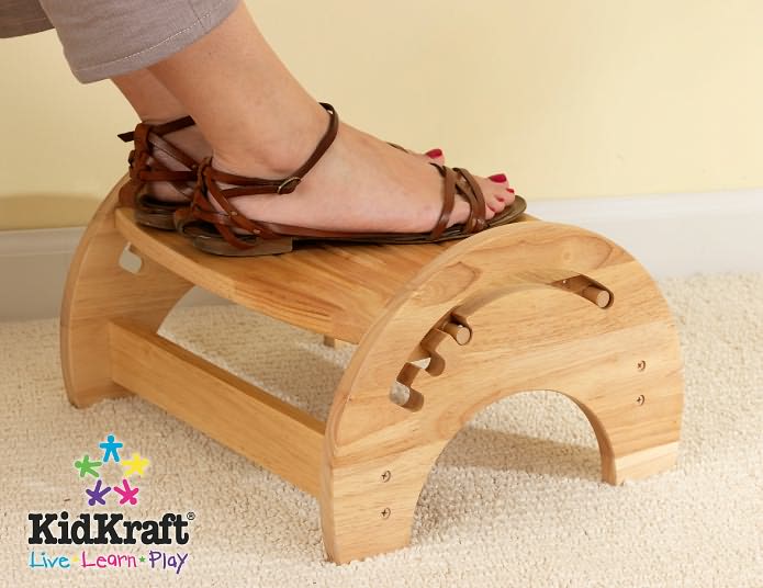Adjustable Stool for Nursing - Natural