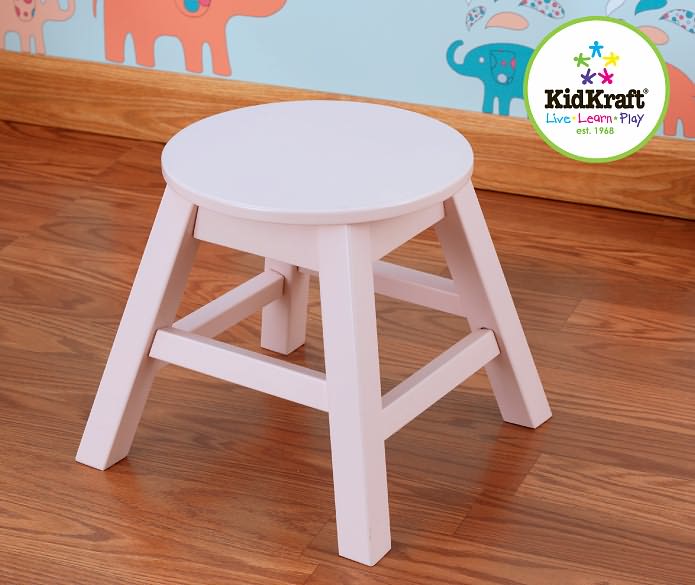 Round Stool- Pink