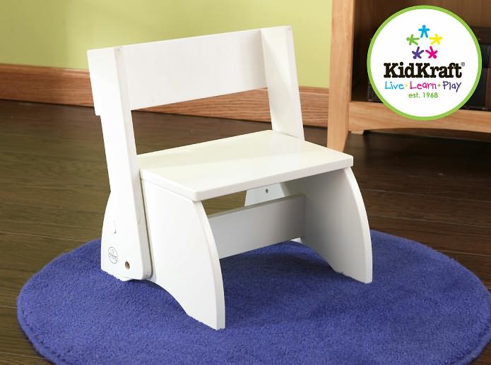 Large Flip Stool - White
