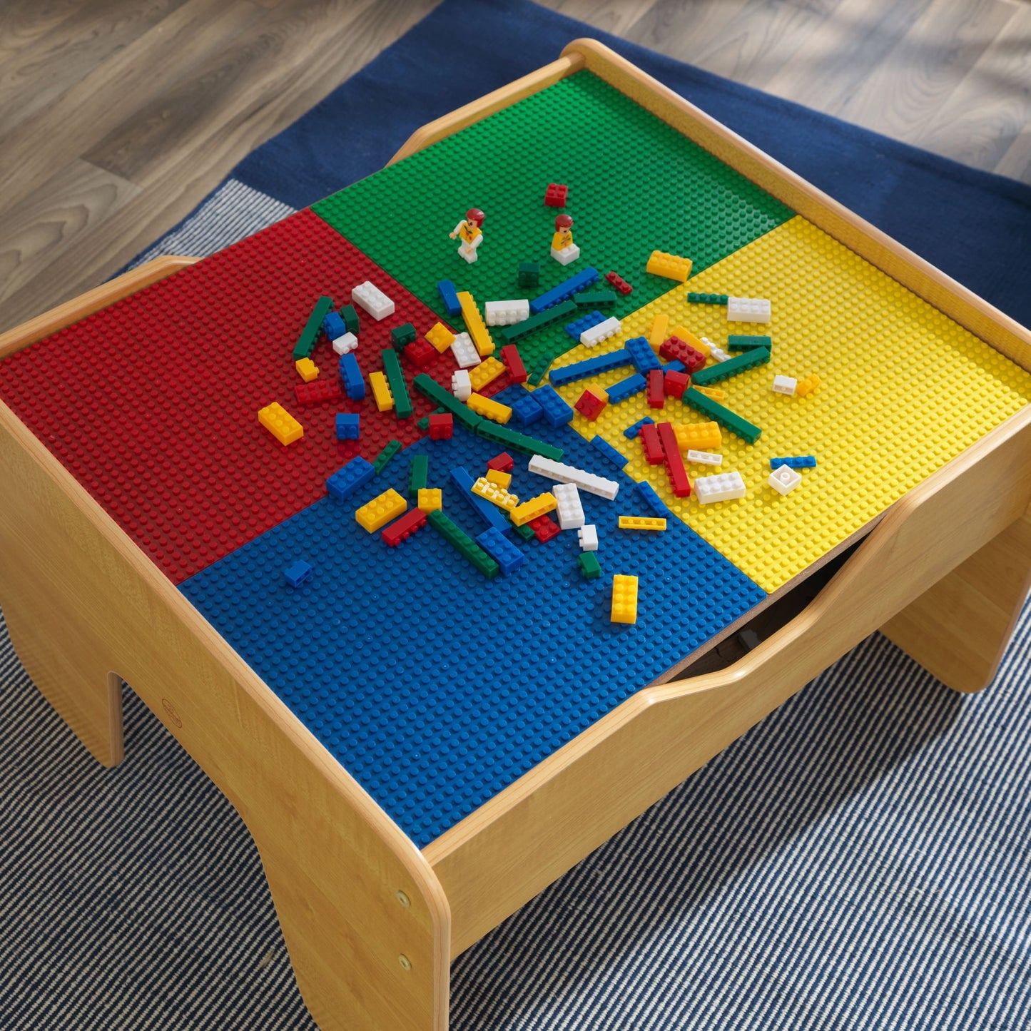 Kidkraft 2 in 1 Activity Table Lego Compatible - Natural