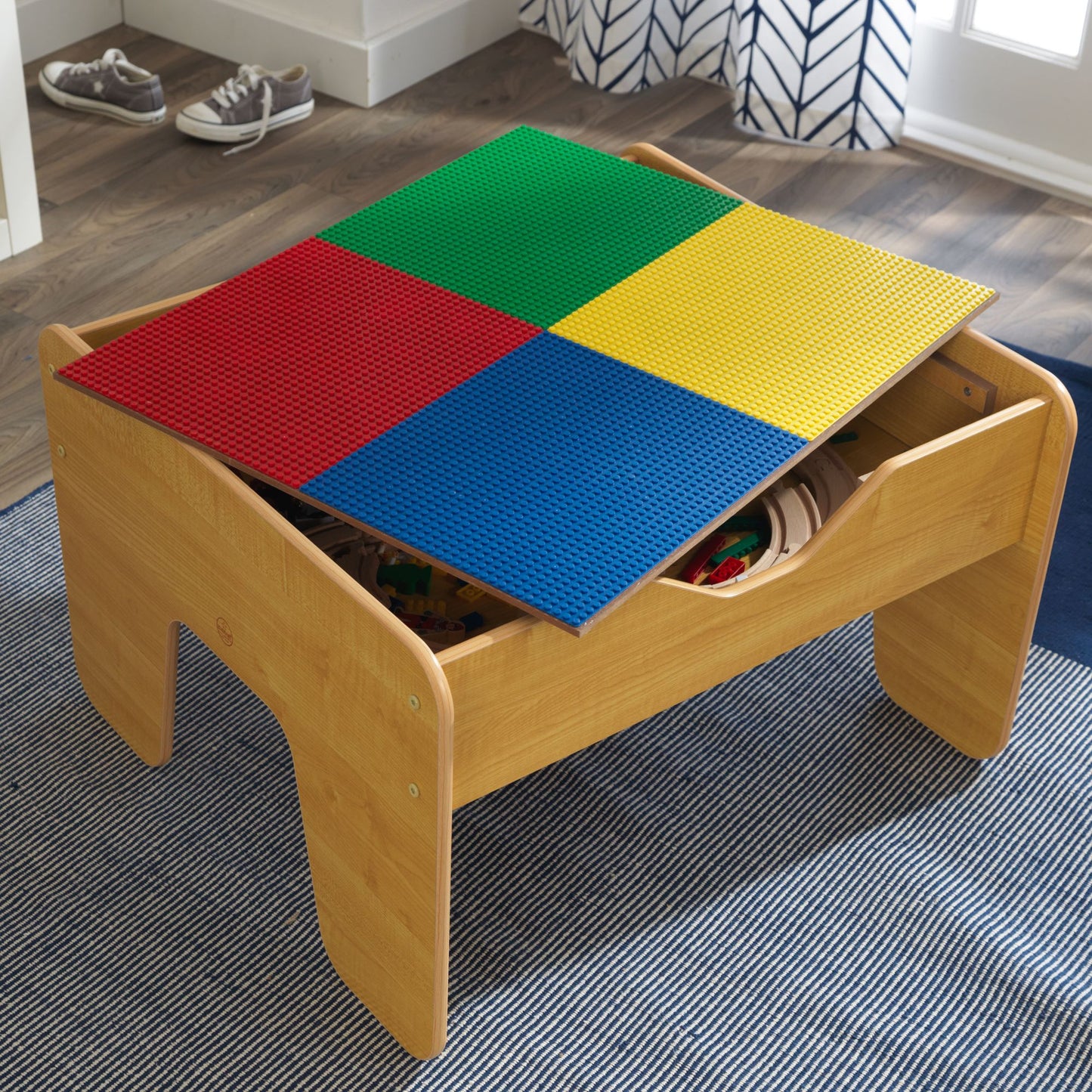 Kidkraft 2 in 1 Activity Table Lego Compatible - Natural