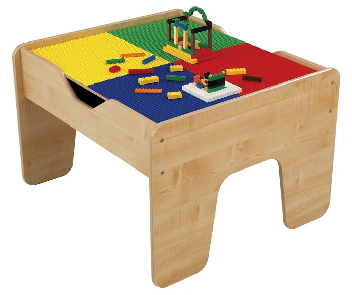 Kidkraft 2 in 1 Activity Table Lego Compatible - Natural